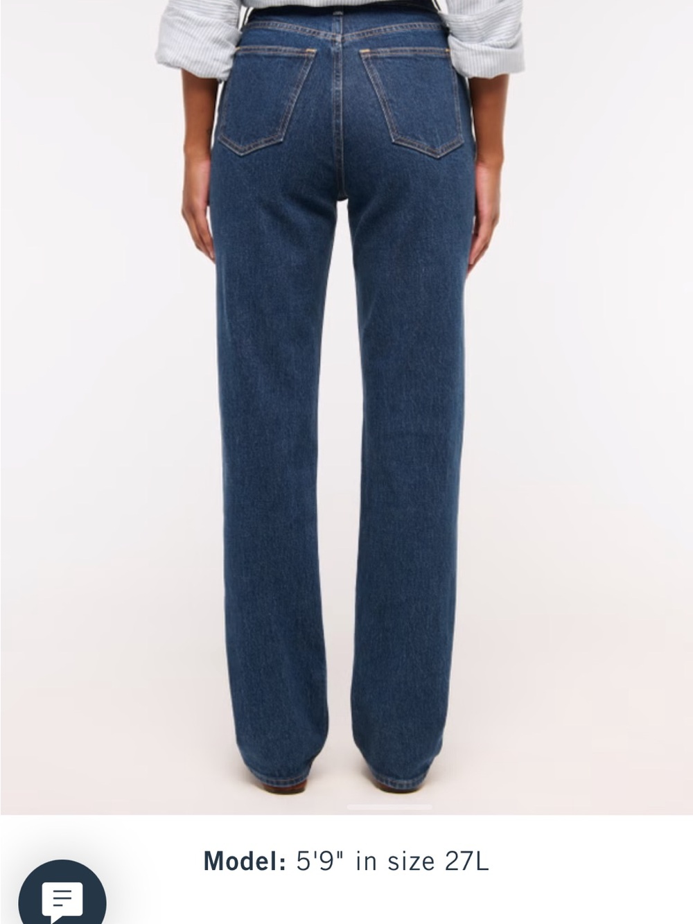 Abercrombie Curve Love Ultra High Rise 90s Straight Jean 26 Short - Picture 3 of 7